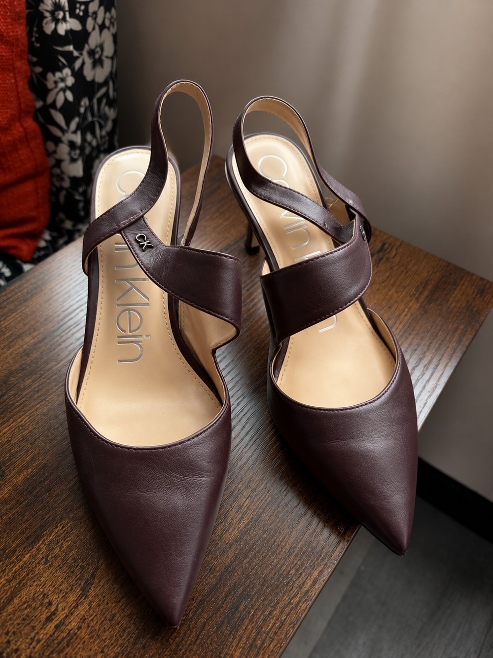 Calvin Klein Pointed Slingback Pumps